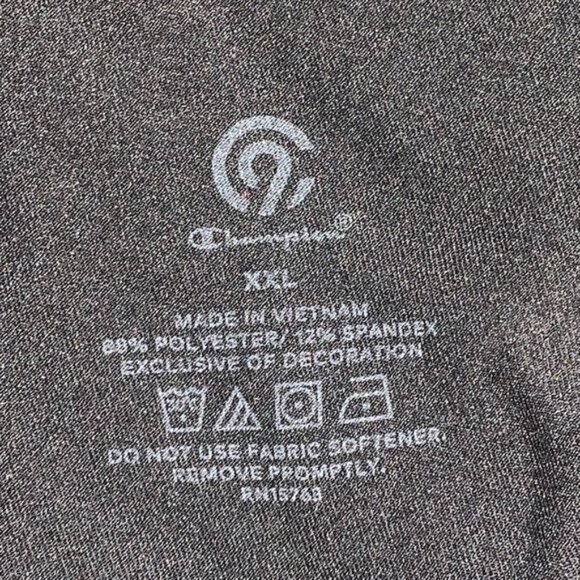 Champion XXL Womens Athletic Capri Leggings Black & Gray Polyester Spandex - Picture 2 of 7